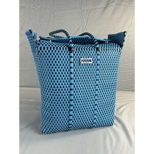 Orioles Woven PVC Tote Bag Blue Black‎ Basket Style Handbag